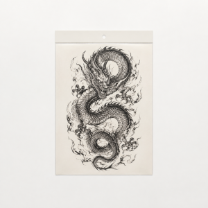 Full-Back Dragon Tattoo Sheet