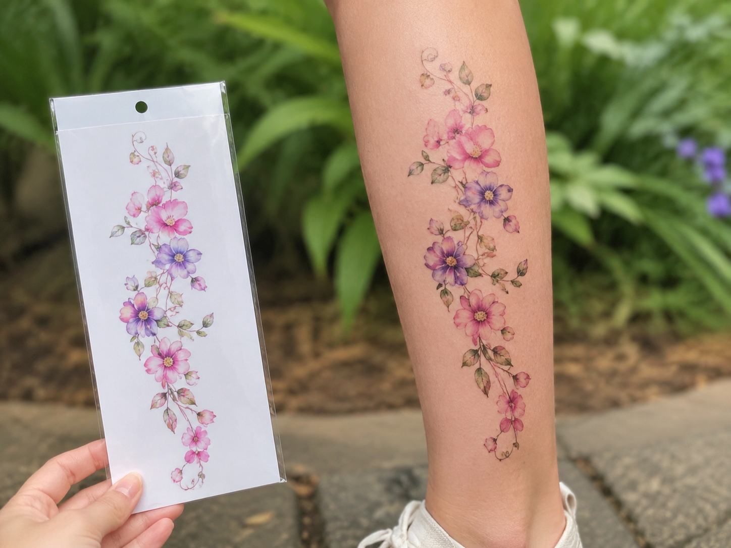 Leg Wrap Floral Sheet - lifestyle view