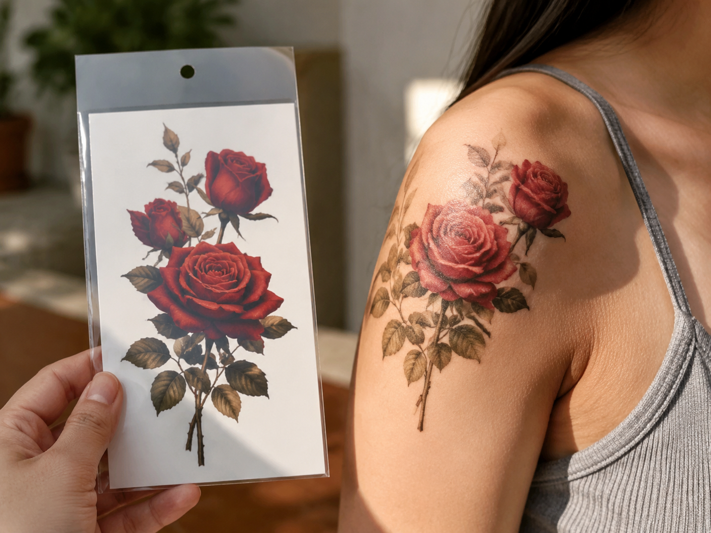 Shoulder Rose Sheet - lifestyle view