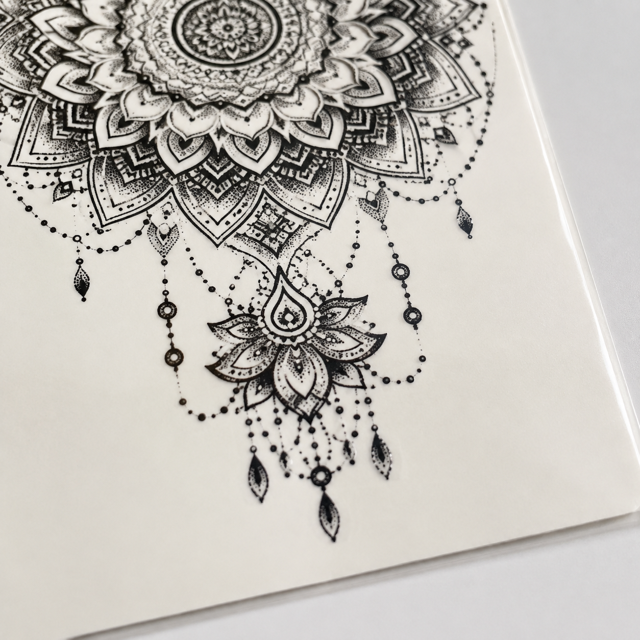 Calf Mandala Sheet - detail view