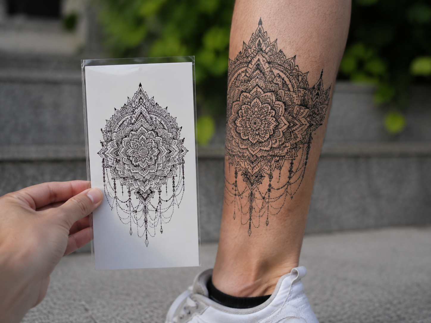 Calf Mandala Sheet - lifestyle view