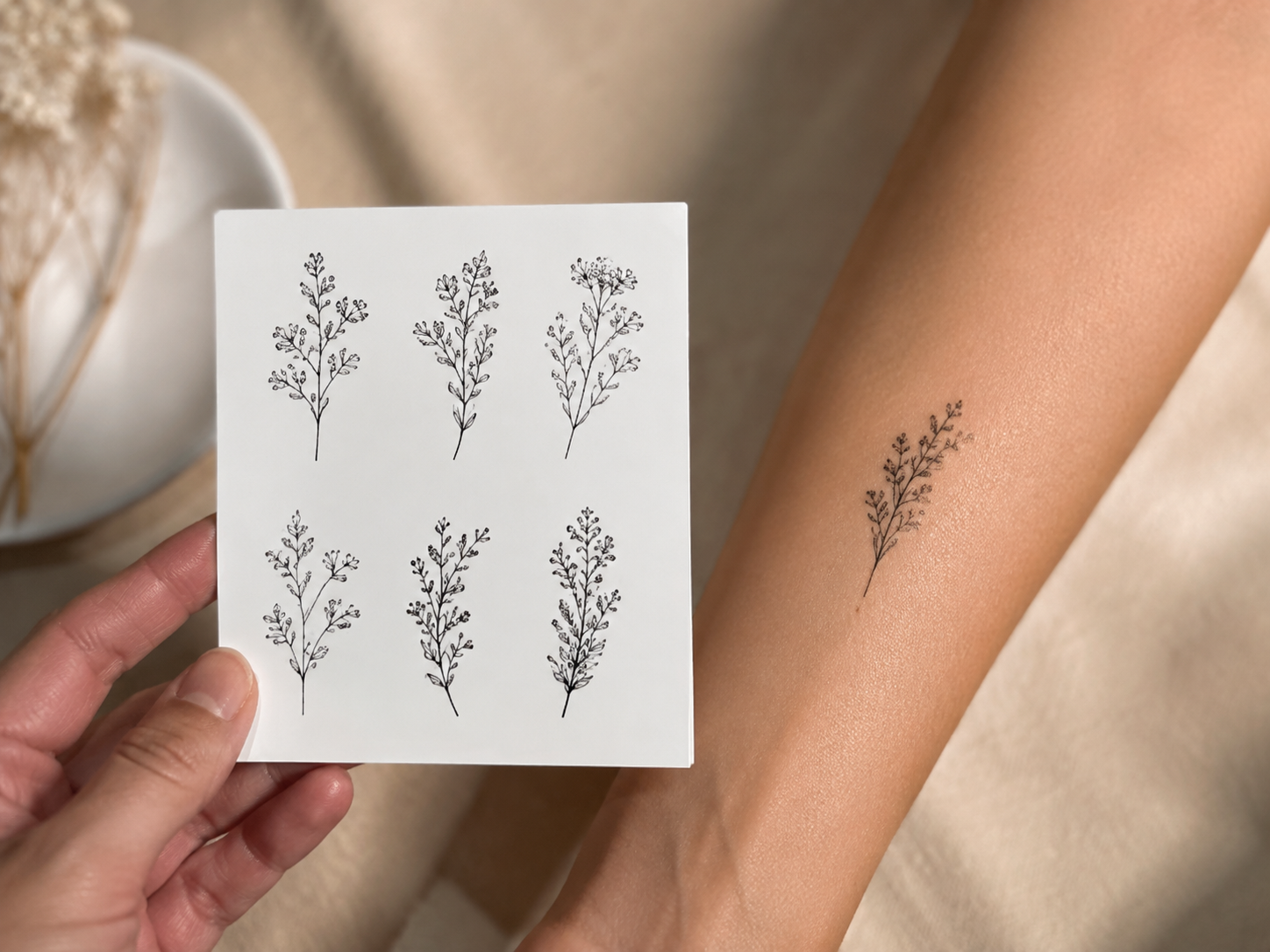Delicate Line Botanical Set - lifestyle view