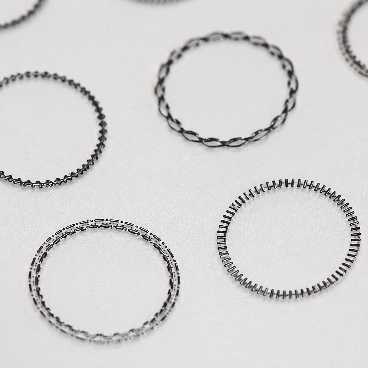 Fine Line Ring Tattoos - detail view