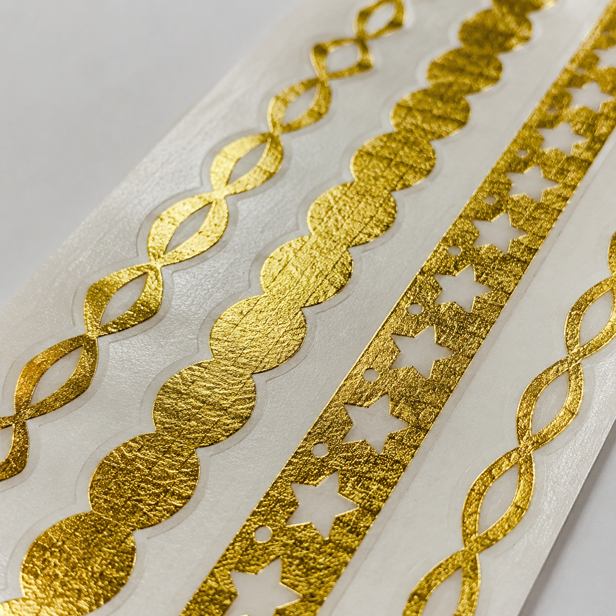Gold Foil Boho Bracelet Set - detail view