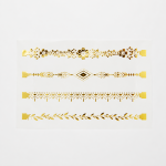 Gold Foil Boho Bracelet Set