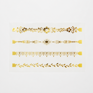 Gold Foil Boho Bracelet Set