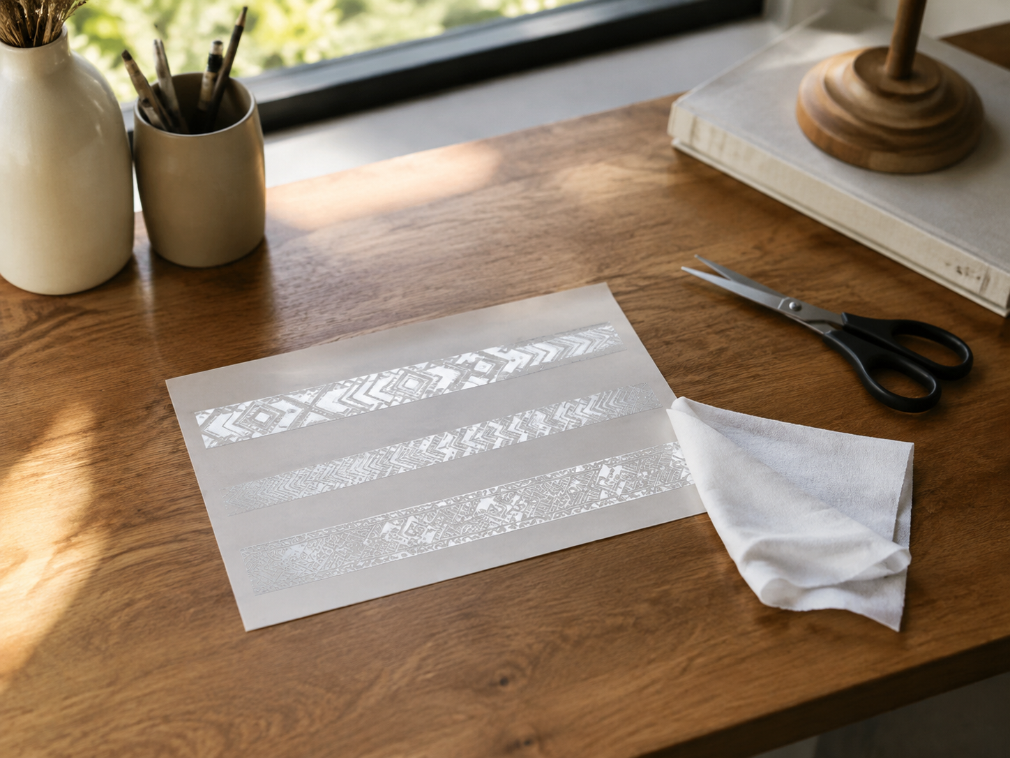 Silver Flash Armband Sheet - context view