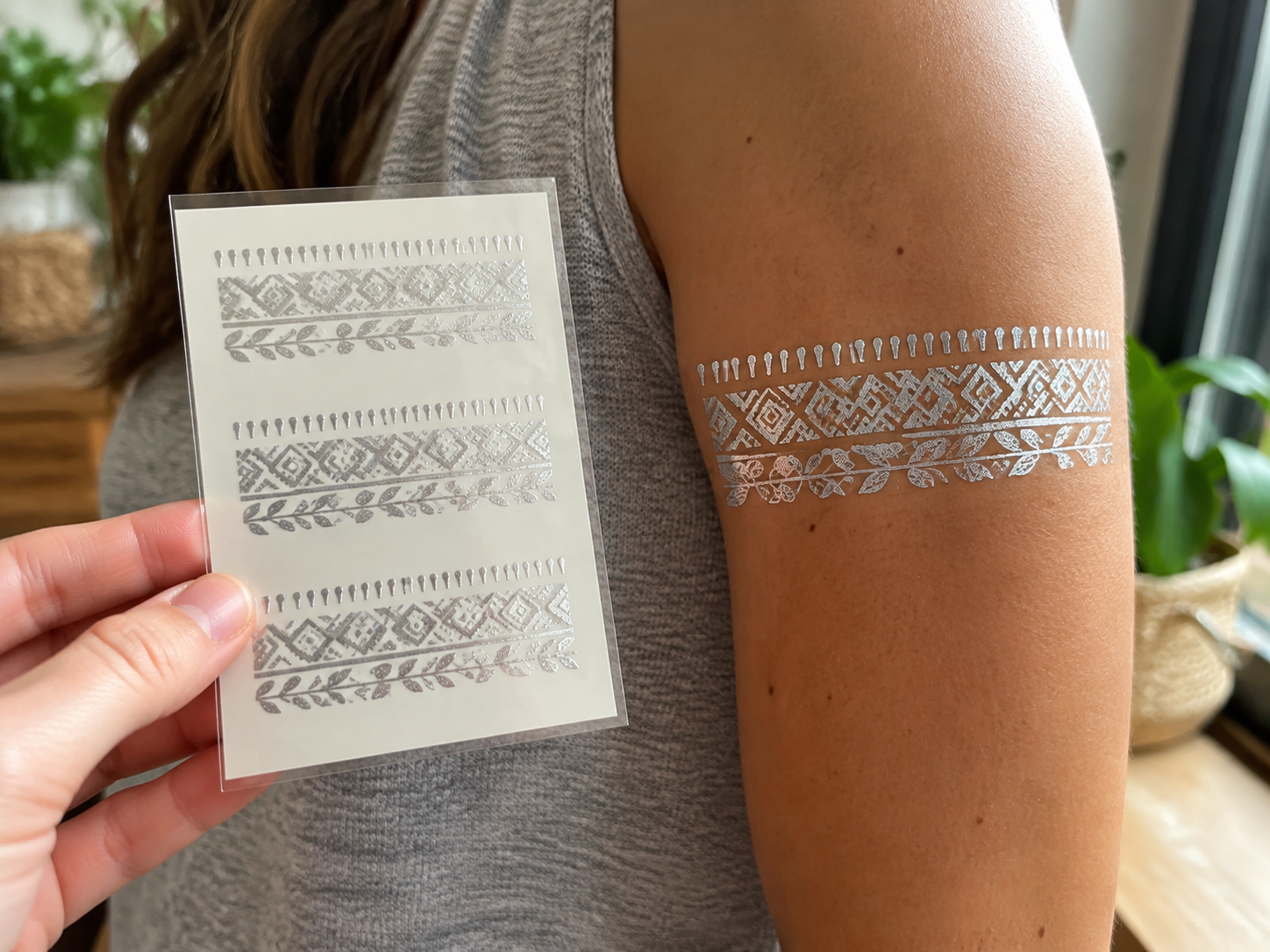 Silver Flash Armband Sheet - lifestyle view