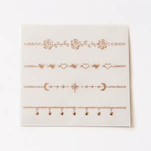 Rose Gold Ankle Bracelet Set